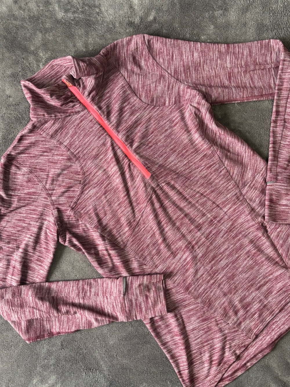lululemon athletica Heathered Rose Quarter-Zip Pullover